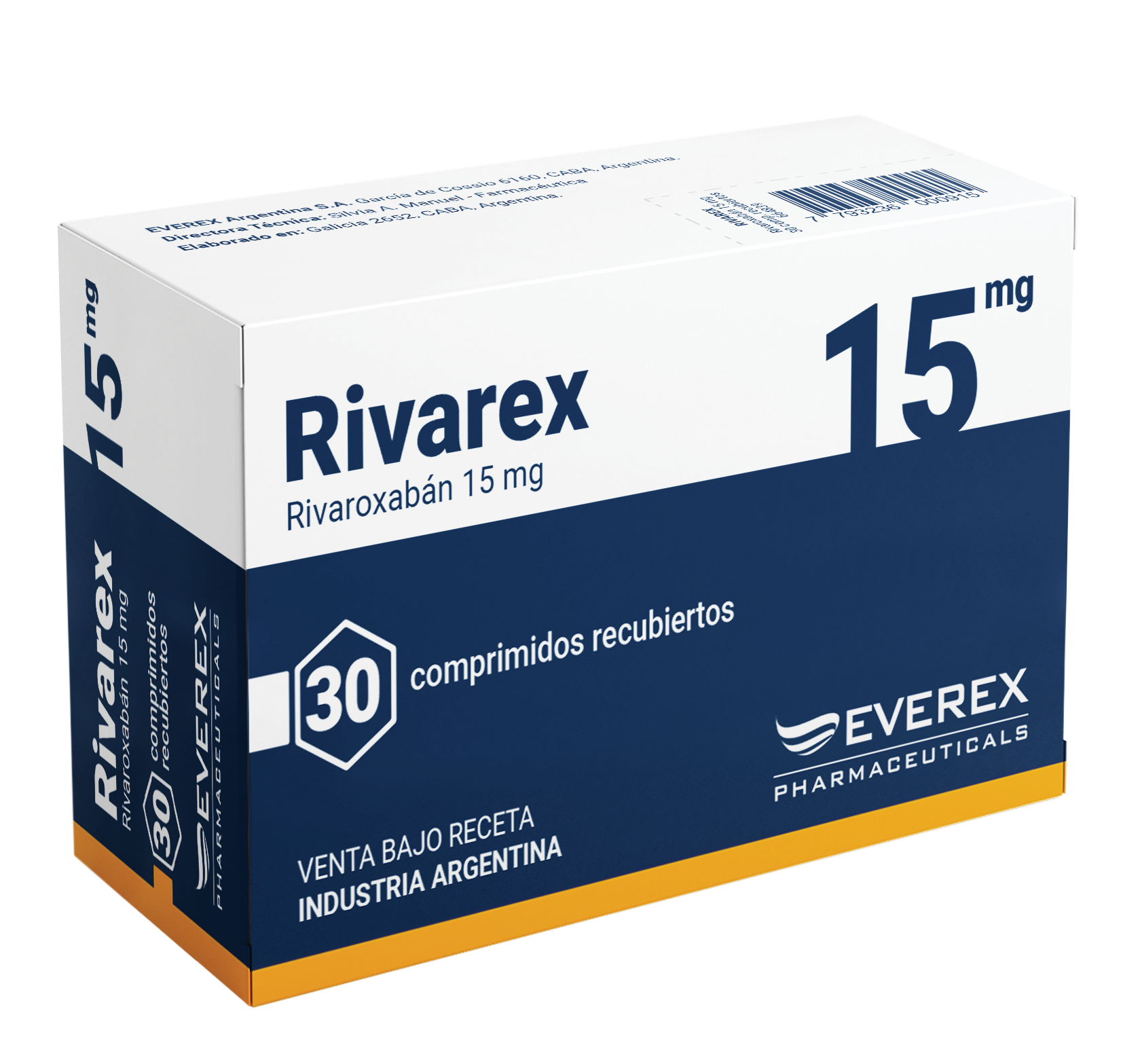RIVAREX 15 MG COMP REC. .x 30