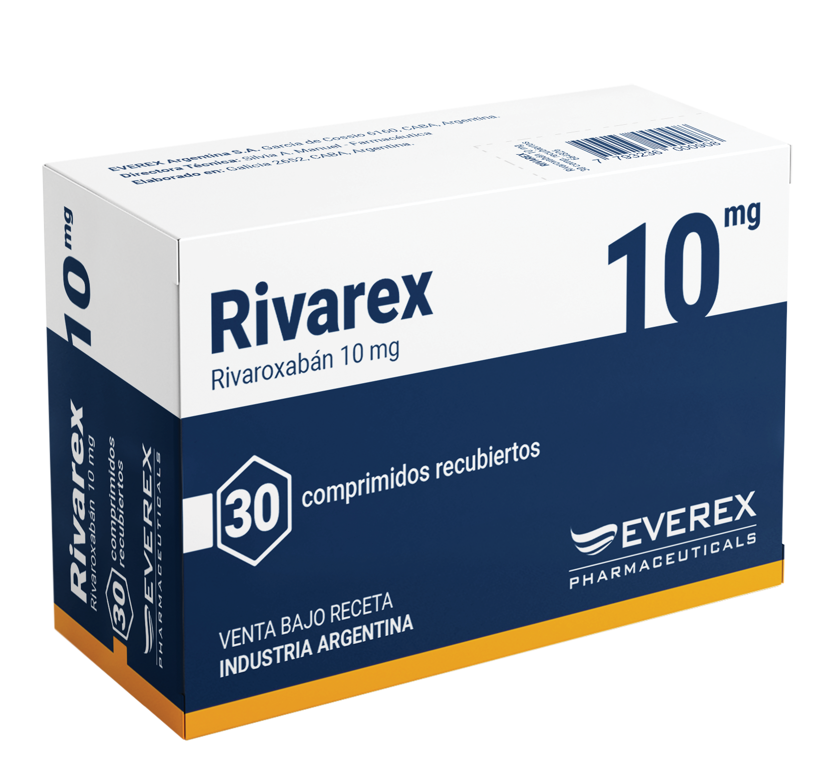 RIVAREX 10 MG COMP REC. .x 30