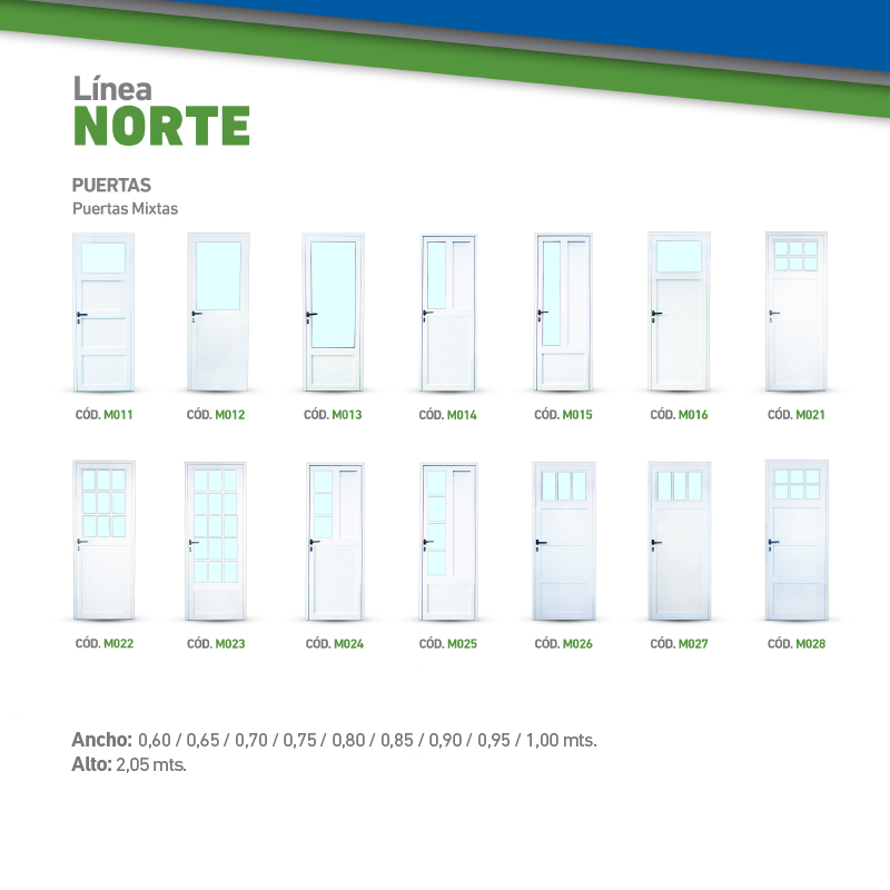 ABERTURAS DE ALUMINIO - LÍNEA NORTE