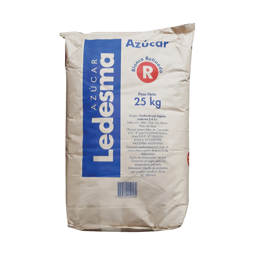 AZUCAR BLANCA REFINADA X 25 LEDESMA - MAX VENTA 2U