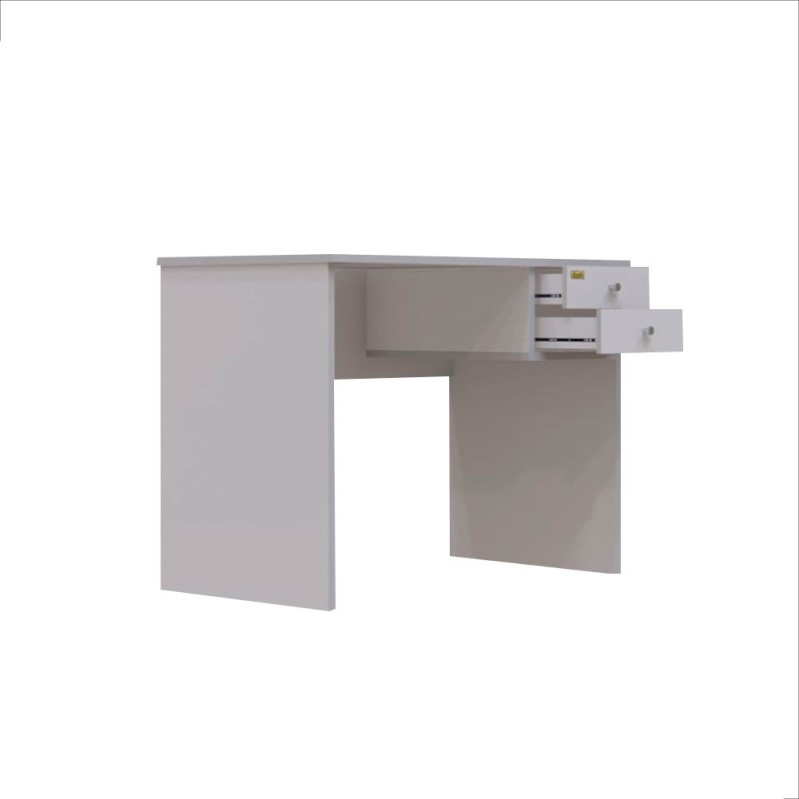 ESCRITORIO CON DOS CAJONES EMC 130 X 75 X 73CM BLANCO (ESC13NH)