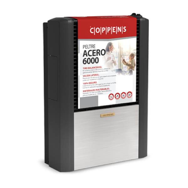 CALEFACTOR COPPENS PELTRE ACERO 6000 kcal/h - TBU, MG, DER.