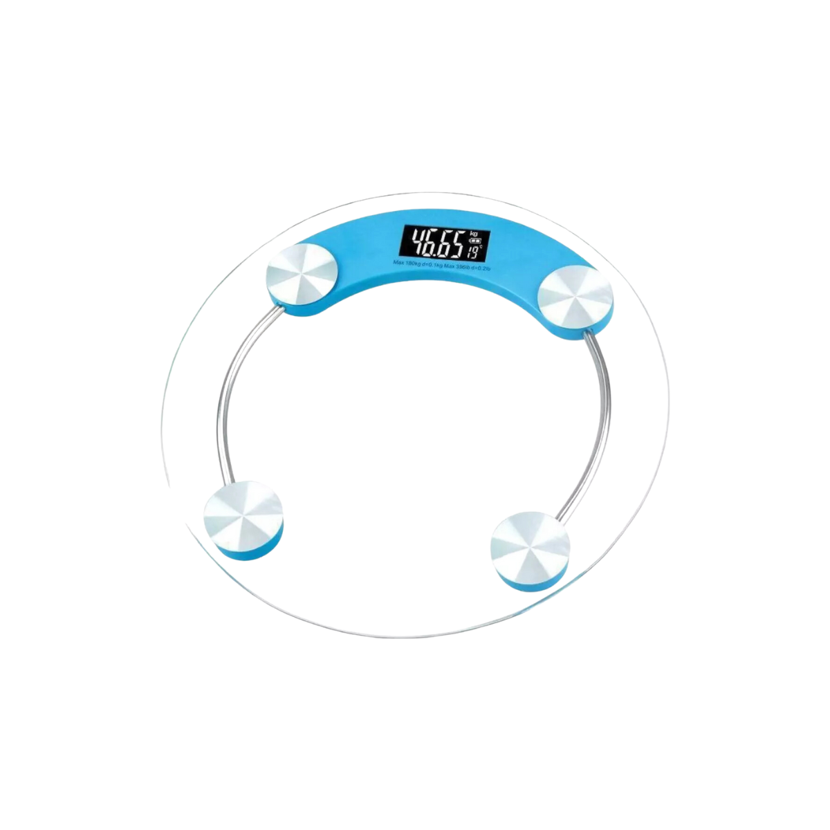 Balanza Digital De Vidrio Uso Personal 180kg Con Visor Lcd
