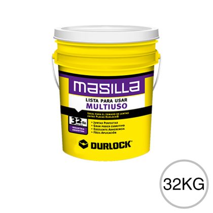 Masilla Multiuso Lista Para Usar Durlock x 32 kg