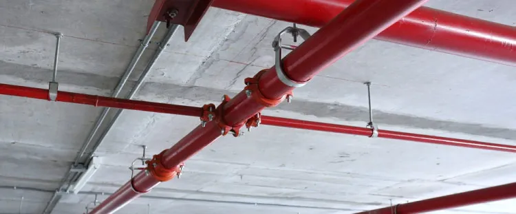 Mano de obra de instalación y materiales varios para rociador automático contra incendios