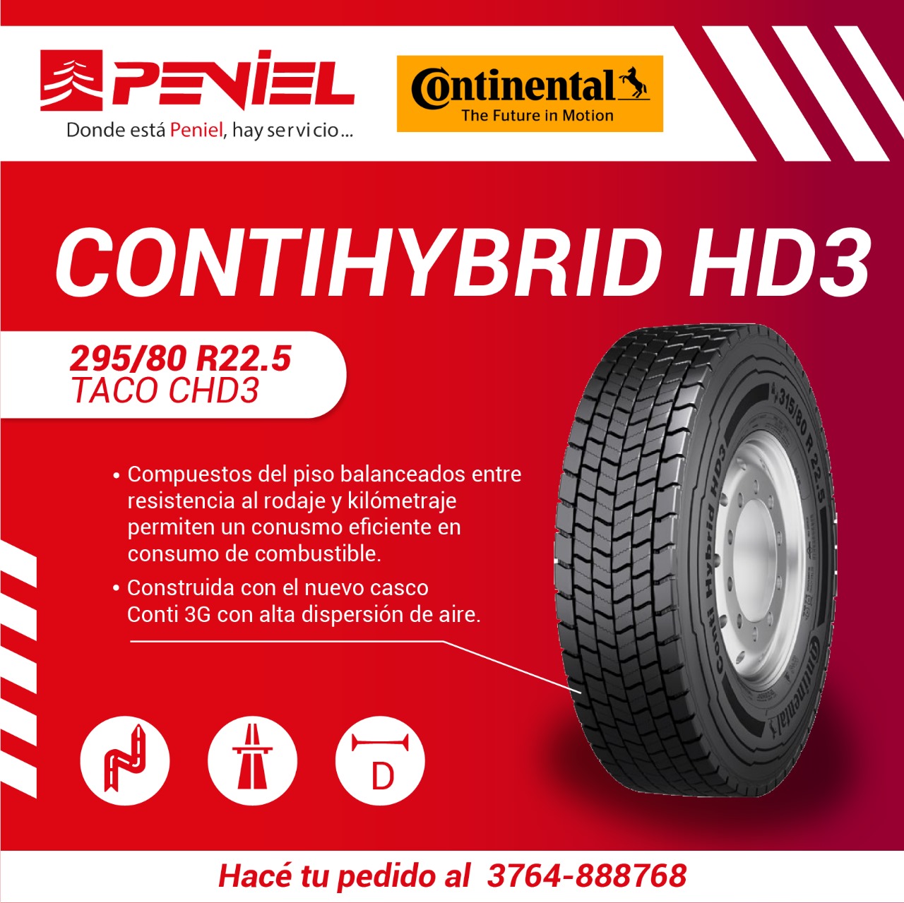 Neumatico Continental Camion 295 Taco