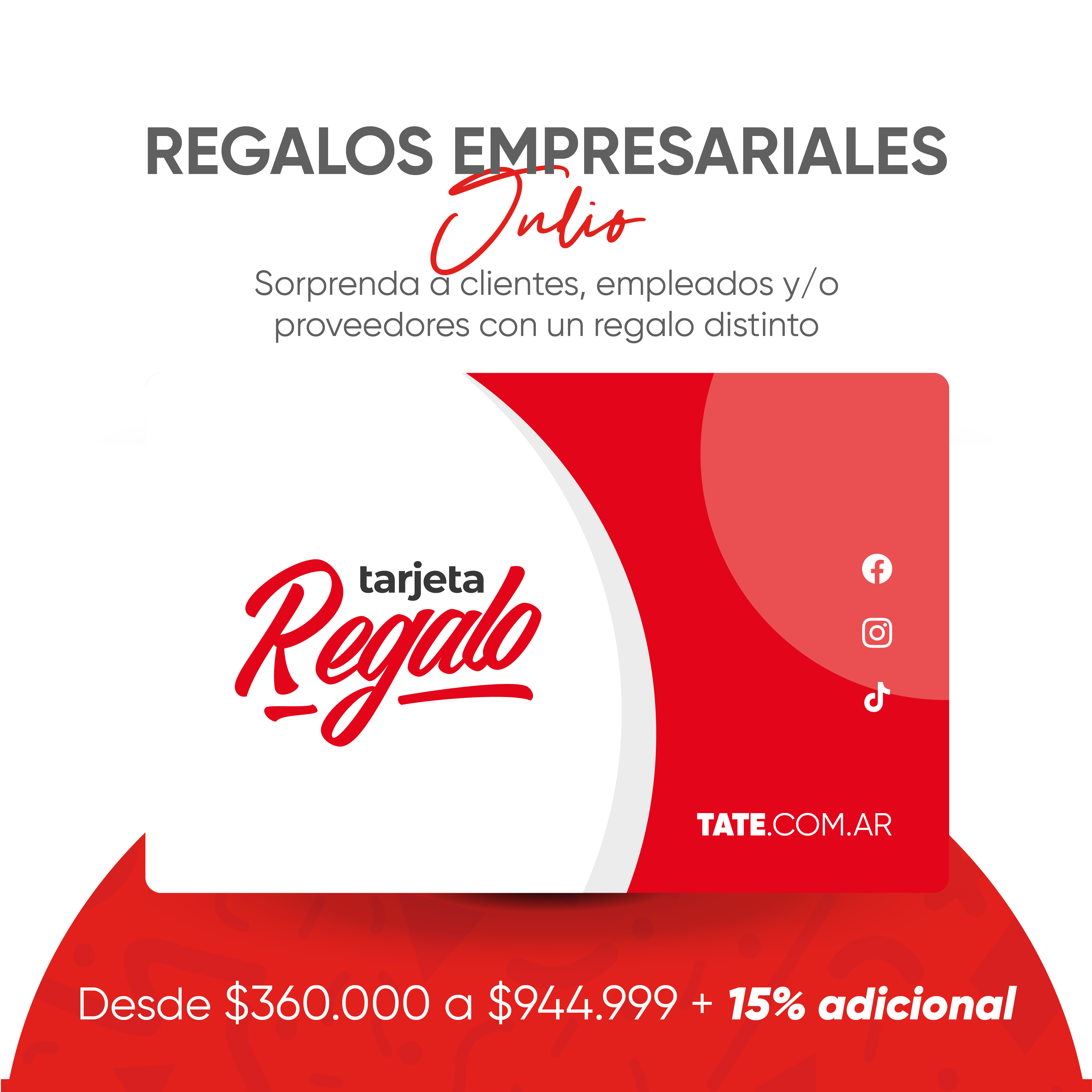 Gift Card +15 % Adicional