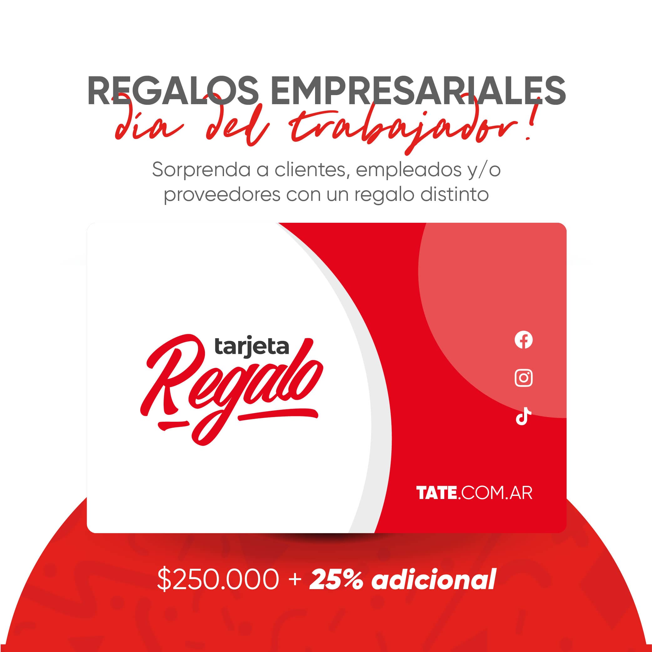 Gift Card +25 % Adicional