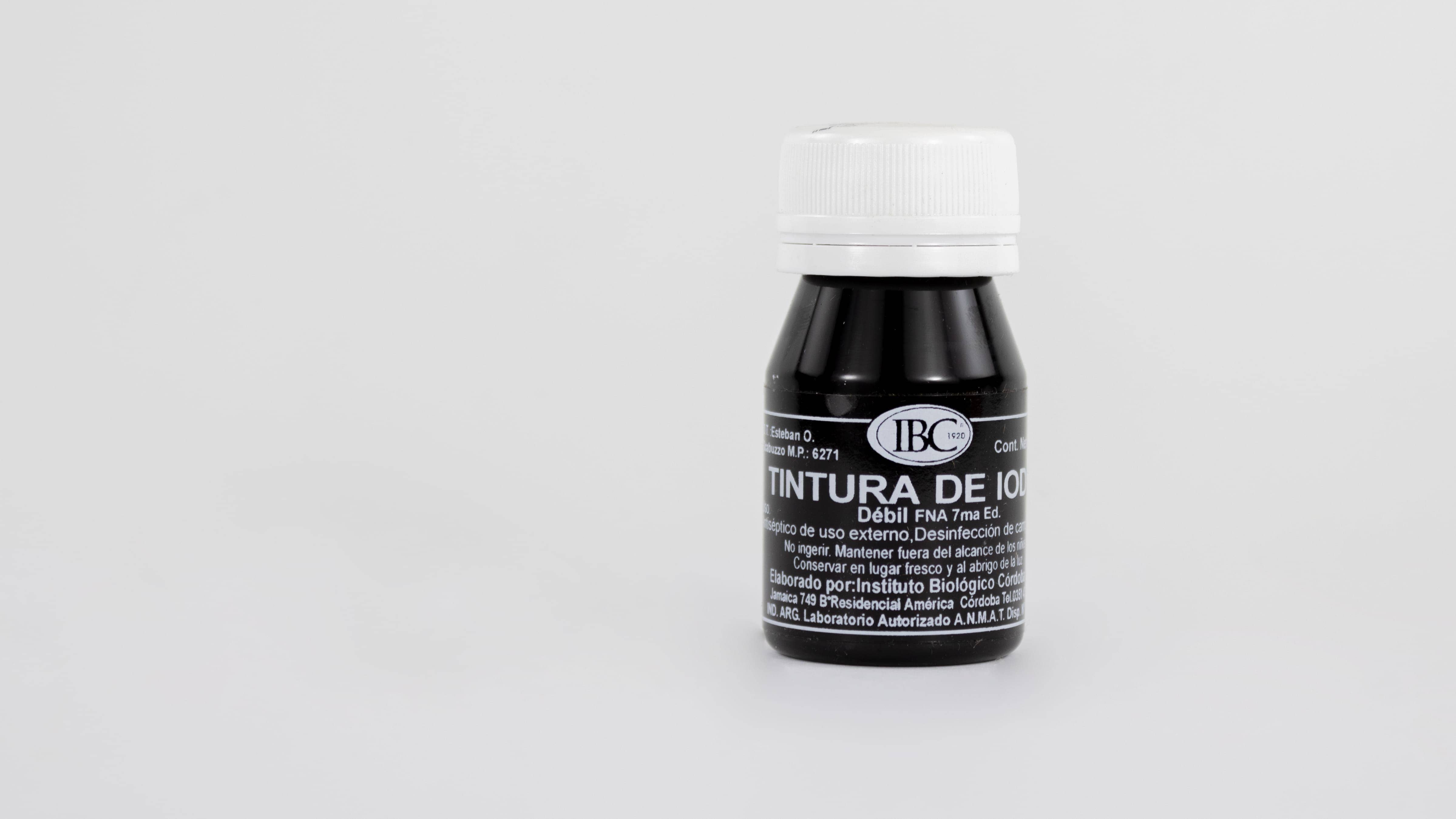 TINTURA DE IODO DEBIL /FUERTE