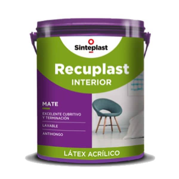 Látex Recuplast Interior Blanco Mate x 20 Lts