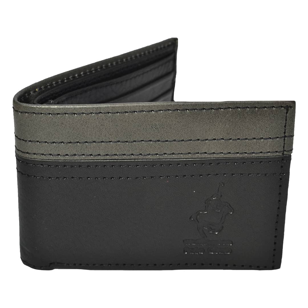 BILLETERA DE CUERO WELLINGTON POLO CLUB TAPA BICOLOR