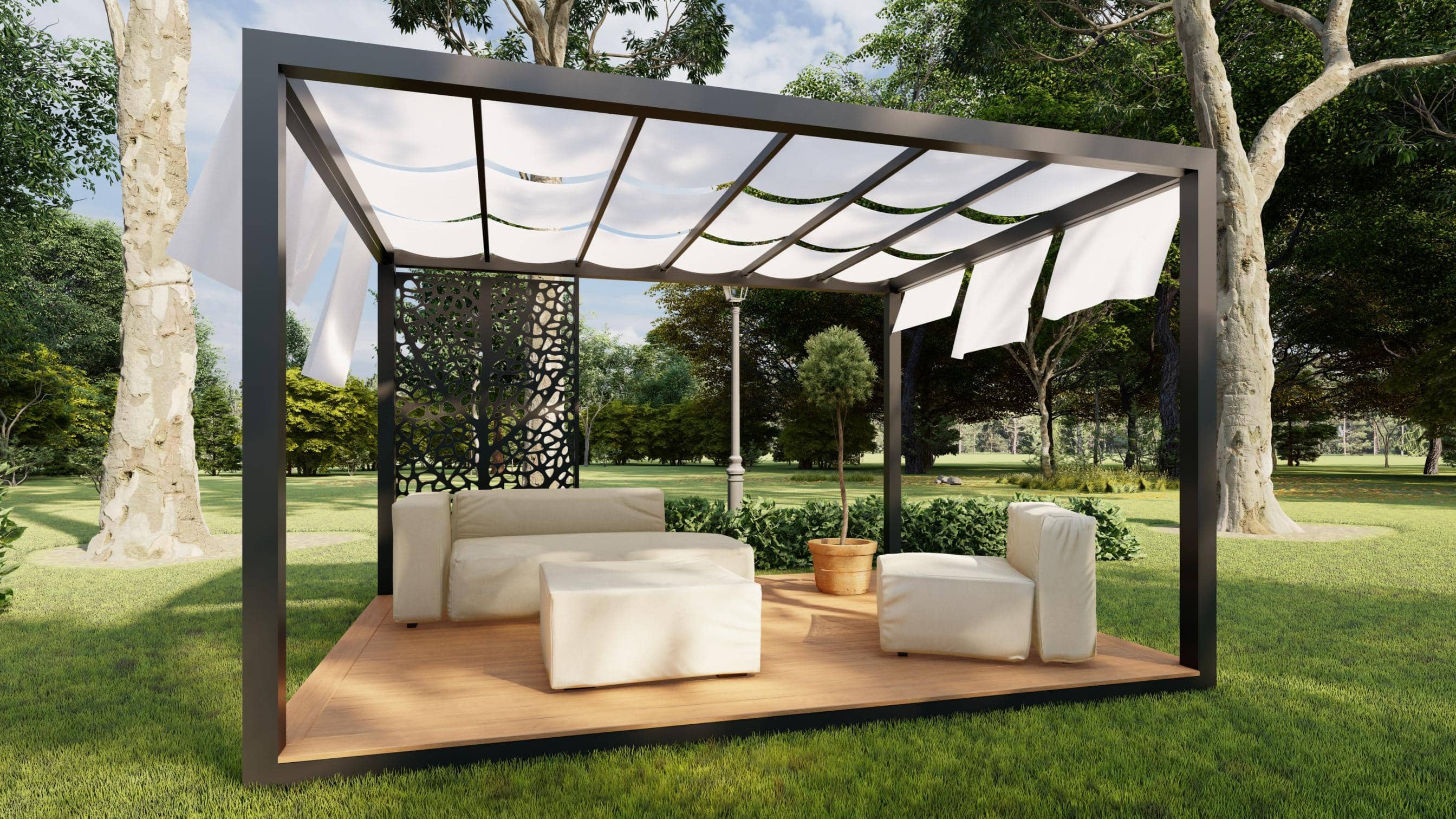 PERGOLA GALERIA MOOD CON PISO
