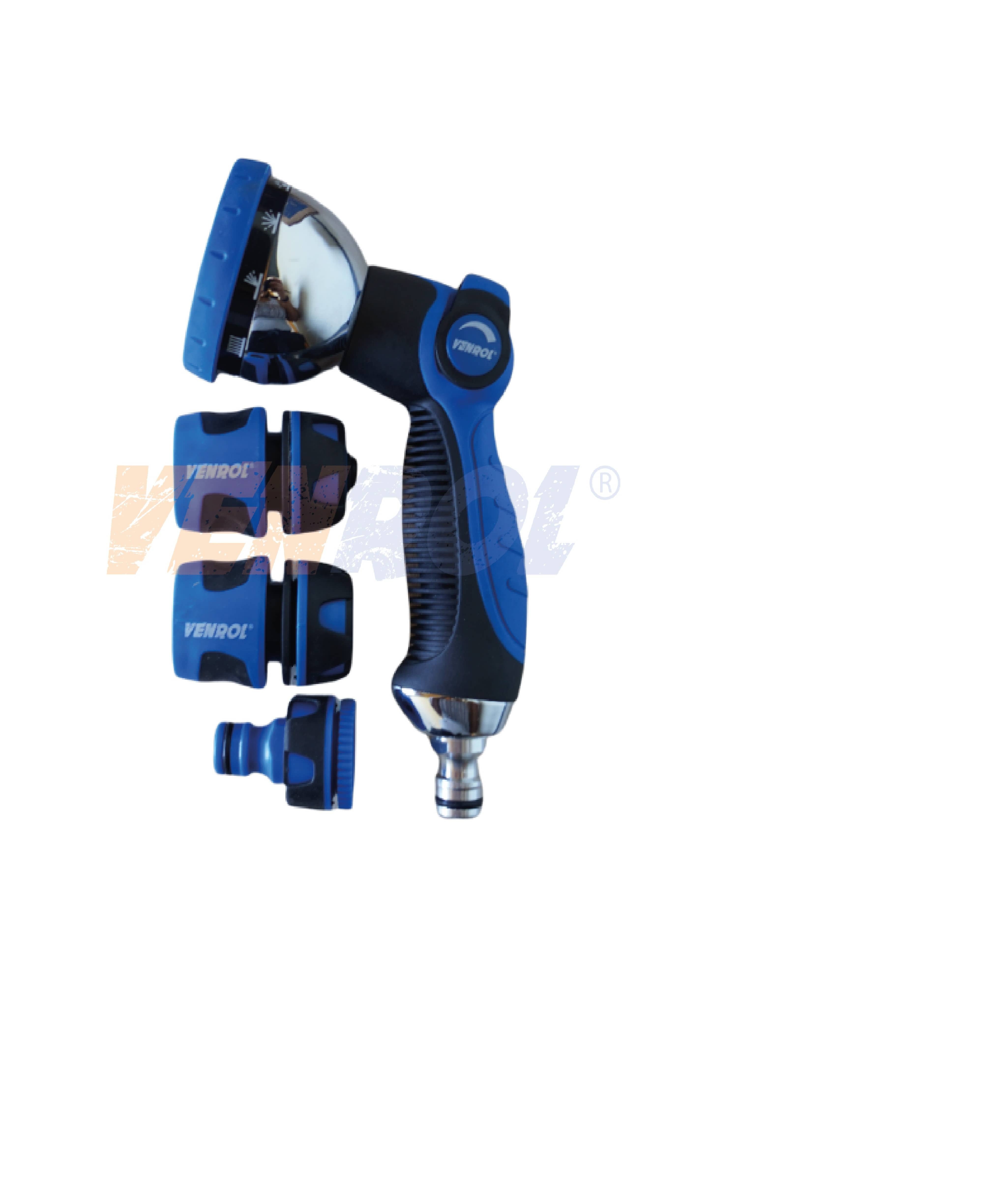 Hidropistola 10 Posiciones Cuerpo De Metal Premium Con Accesorios