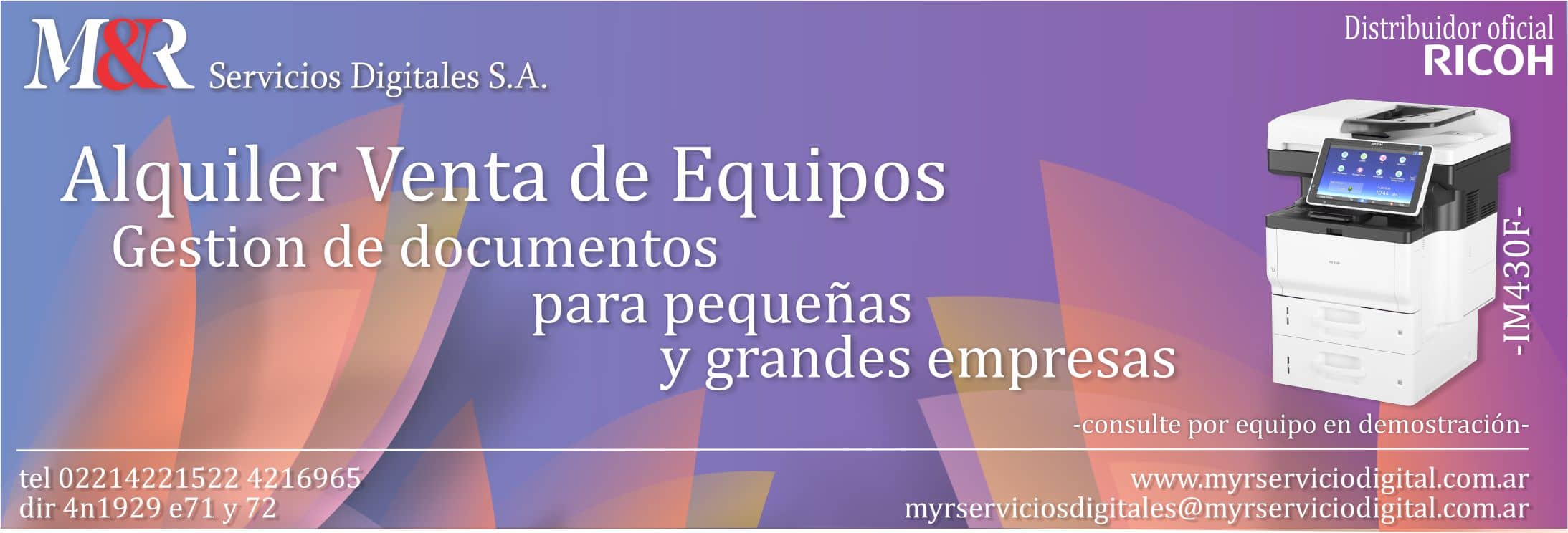 Distribuidor Oficial Ricoh 