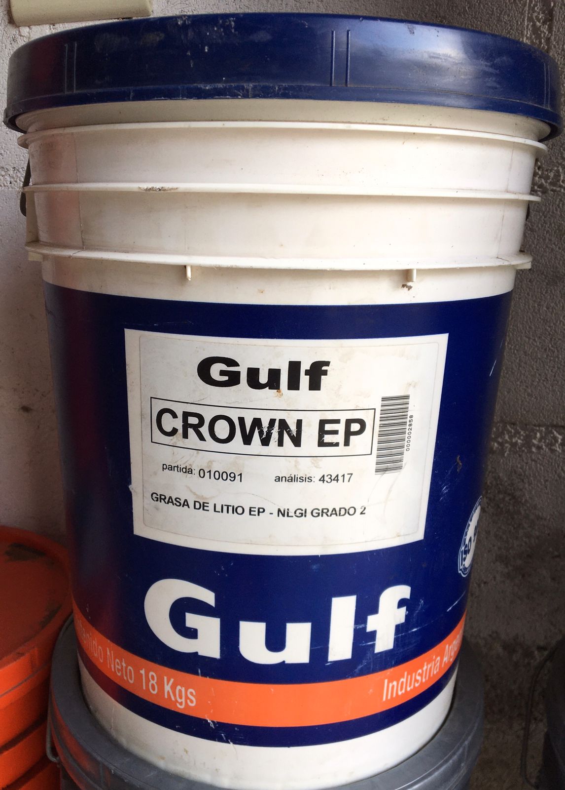 Aceite GULF CROWN EP Grado 2 B.18L